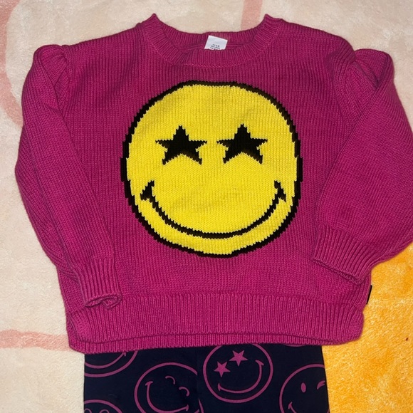 GAP KIDS - Smiley World Sweater & Leggings Set Size 4T - Picture 3 of 6